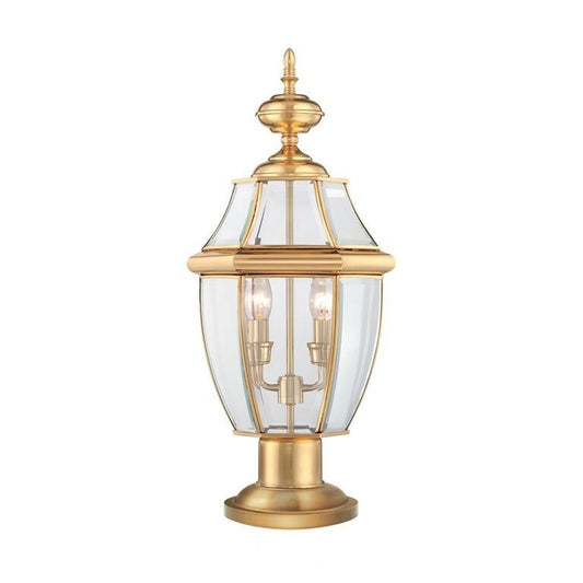 Regal Polished Brass Pillar Light