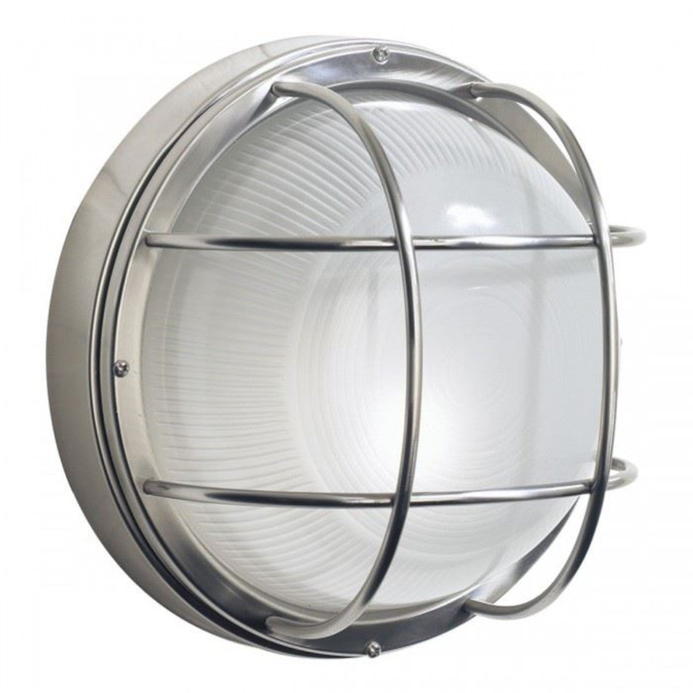 'Renishaw' Round Nautical Inspired Stainless Steel Wall Light