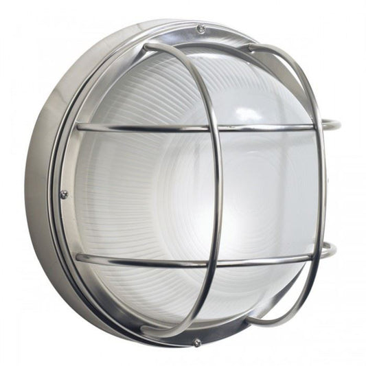 'Renishaw' Round Nautical Inspired Stainless Steel Wall Light