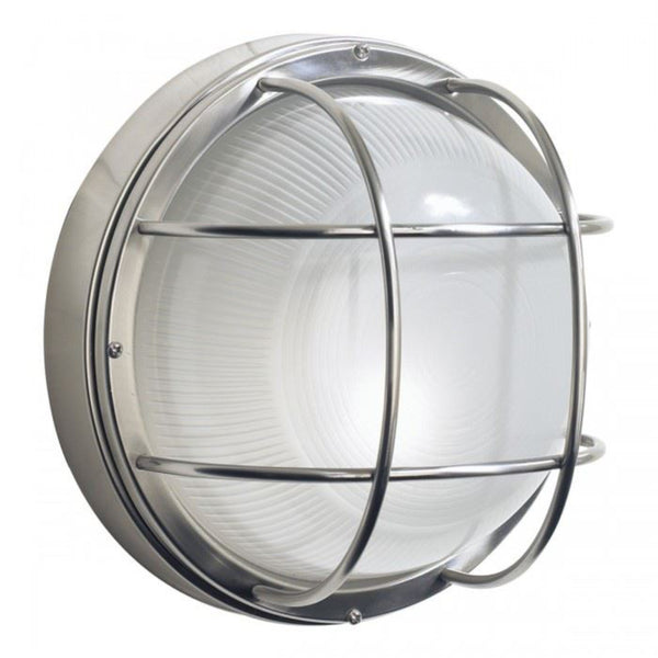 'Renishaw' Round Nautical Inspired Stainless Steel Wall Light