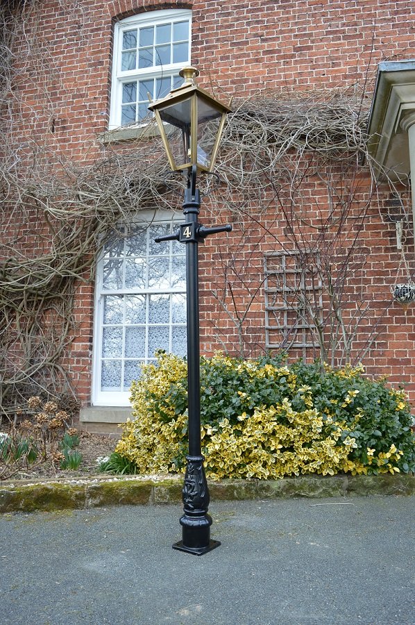 Custom Ladder Bars with Integrated Solid Brass House Number