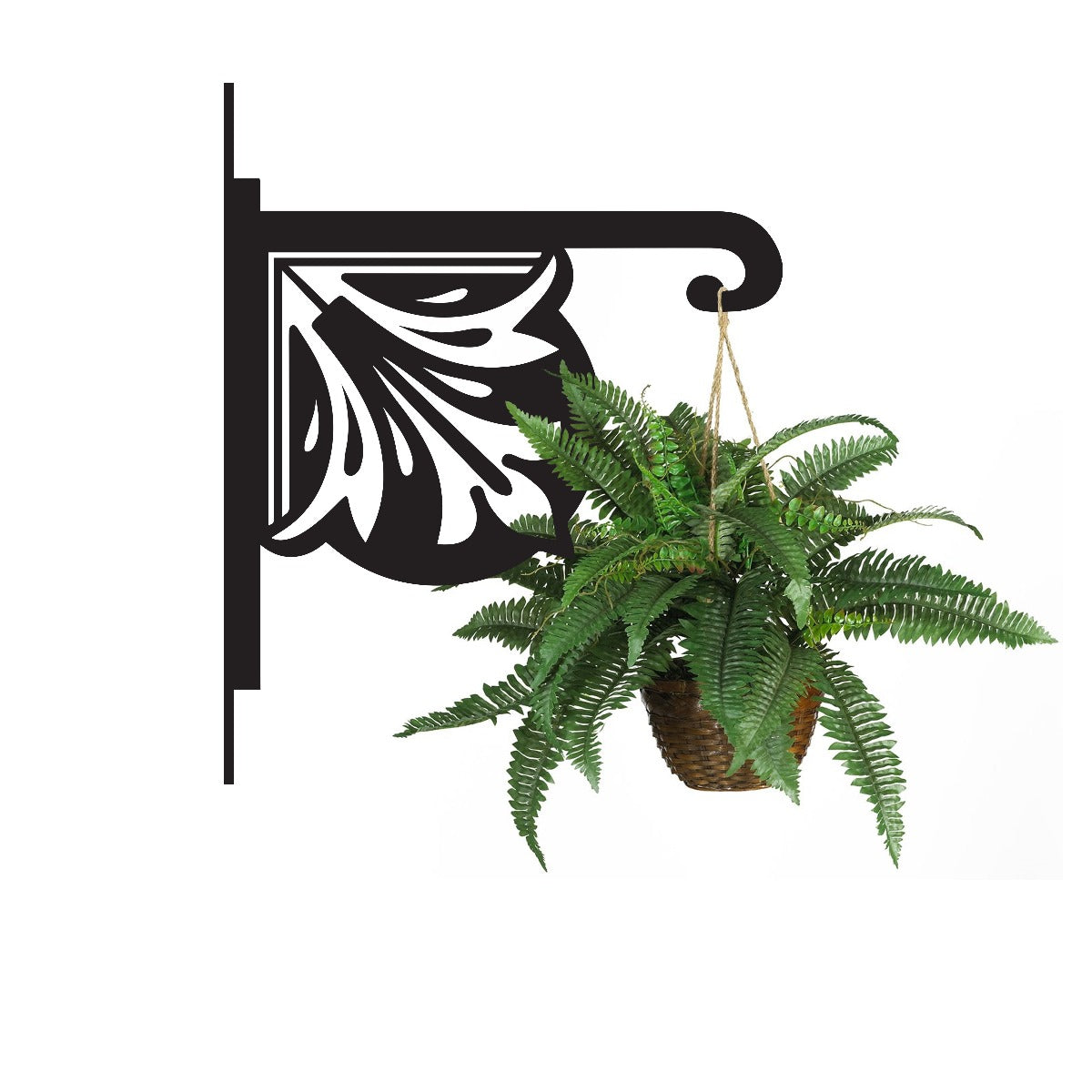 Retro Design Garden Hanging Basket Bracket With Planter