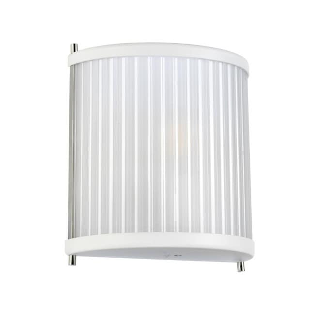 Ribbed Glass 'Barry' White Flush Fit Wall Light - thumbnail