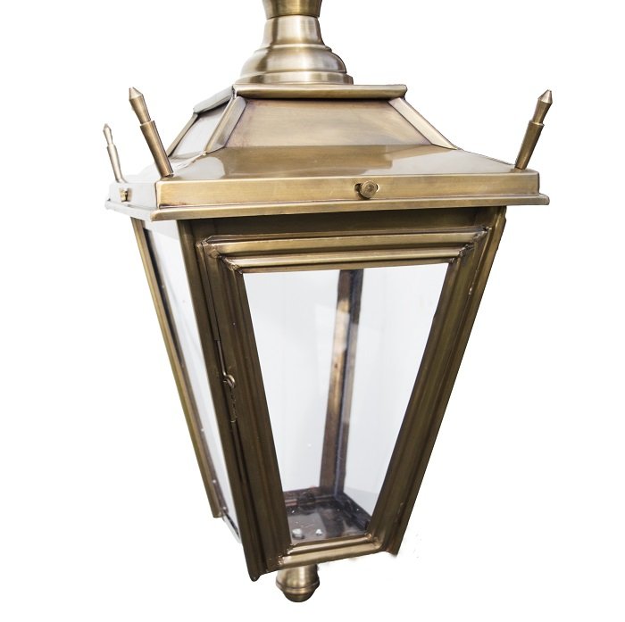 Rigid Hanging Lantern Antique Brass