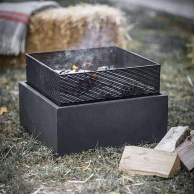 'Rocksavage' Contemporary Square Fire Pit - thumbnail