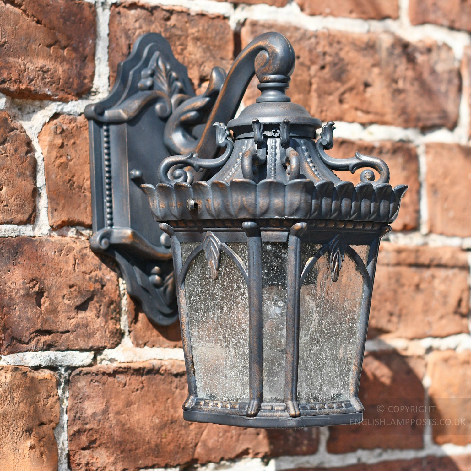 Rococo Hand Made Wall Lantern with Bracket