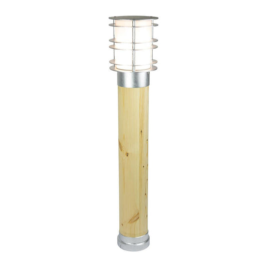 'Rokeby' Wood And Galvanised LED Bollard Light