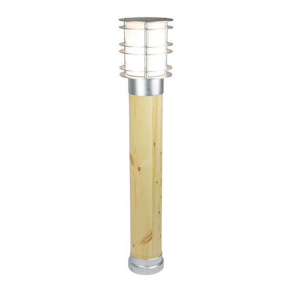 'Rokeby' Wood And Galvanised LED Bollard Light