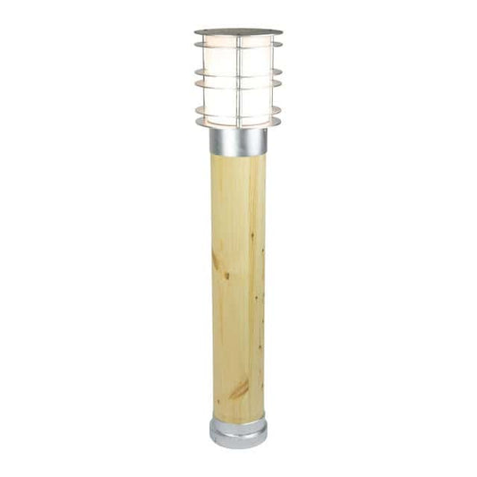 'Rokeby' Wood And Galvanised LED Bollard Light - thumbnail
