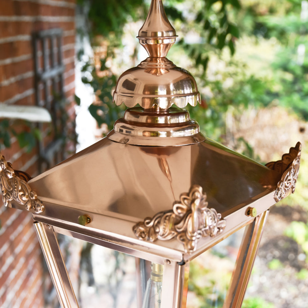 Roof of copper lantern