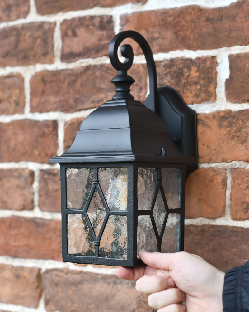 Life size scale of the 'Rosemount' outdoor light 
