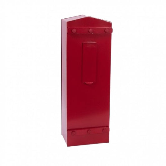 Red 'The Garthorpe' Gate or Fence Post Box 