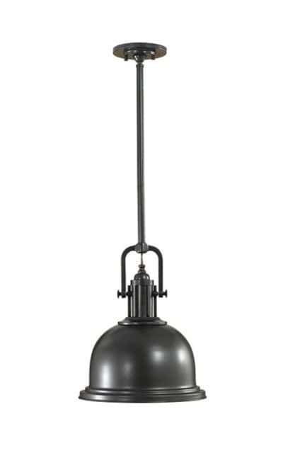 'Ruloe' Vintage Dark Bronze Pendant Light - thumbnail