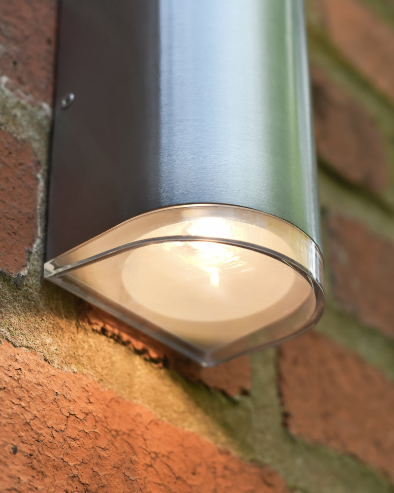 Underneath view of the down light illuminated 
