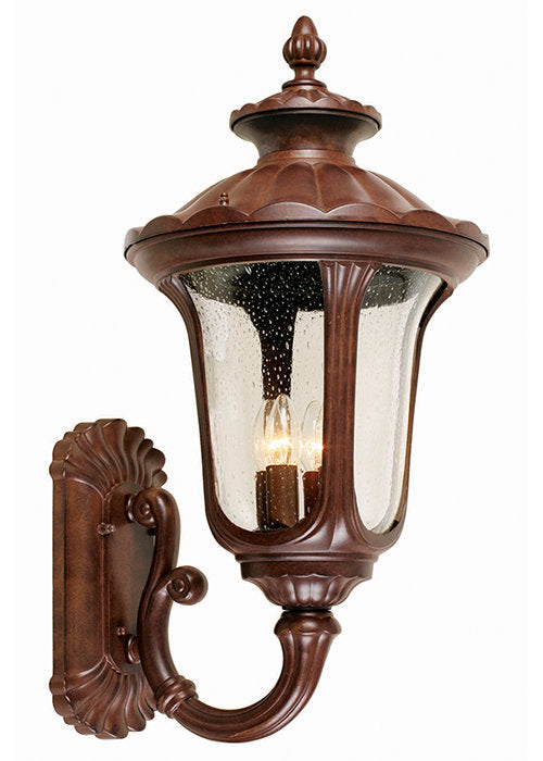 Rustic Bronze Baroque Wall Lantern