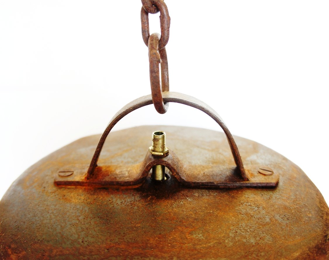 Rustic iron down lighting fixings