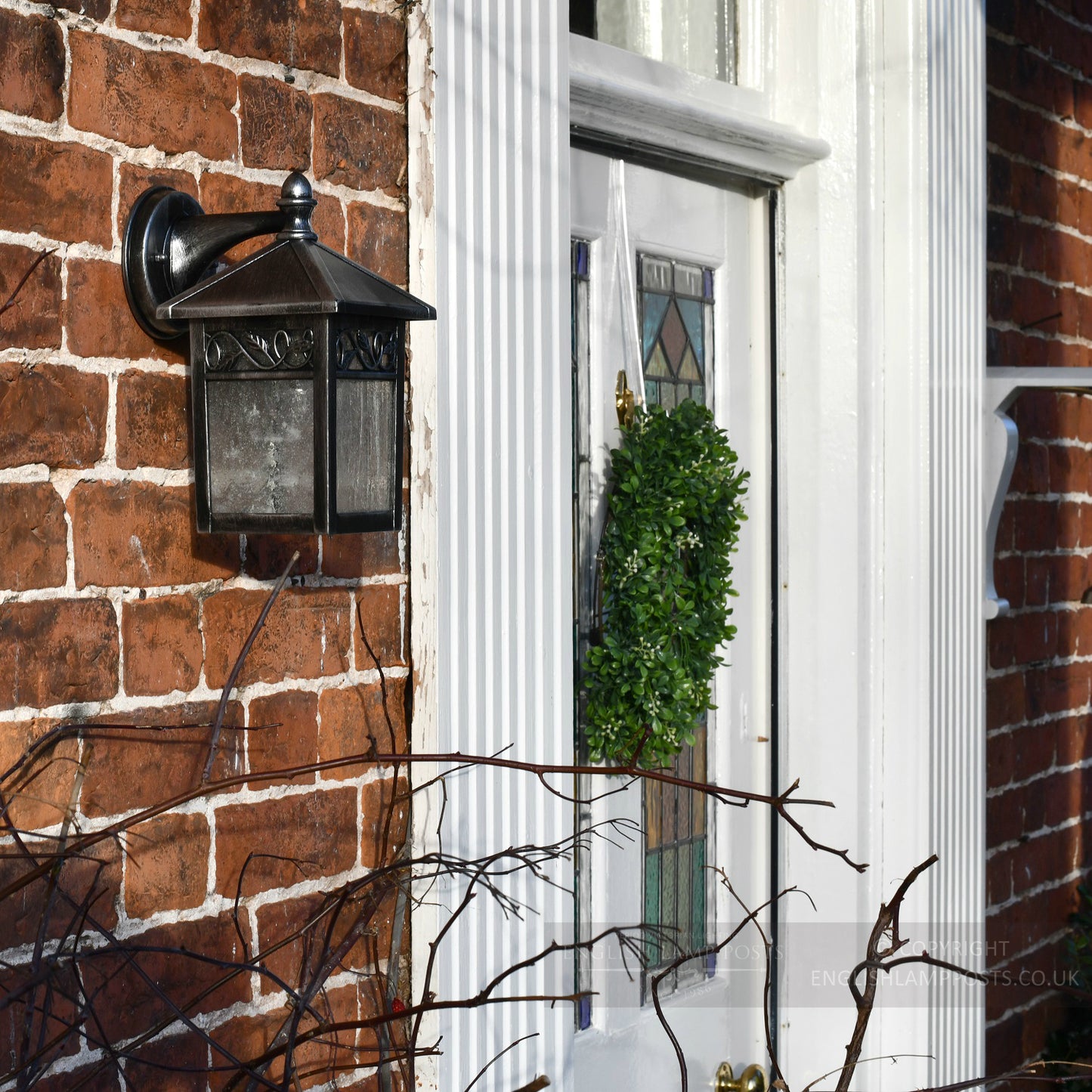 Rustic Silver Traditional Porch Lantern