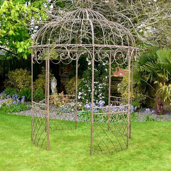 'Whaddon' Scrolled Gazebo In Rustic