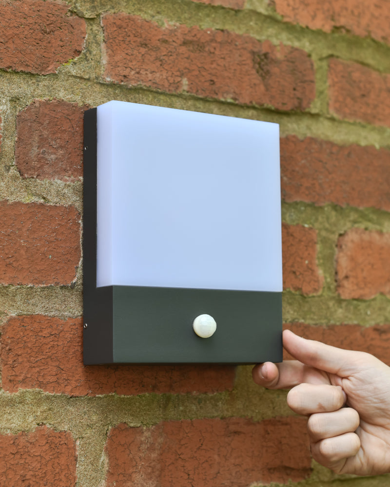 Life size scale of the modern wall light