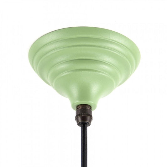 Sage Green Conical-Shaped Hanging Pendant Light Ceiling Rose