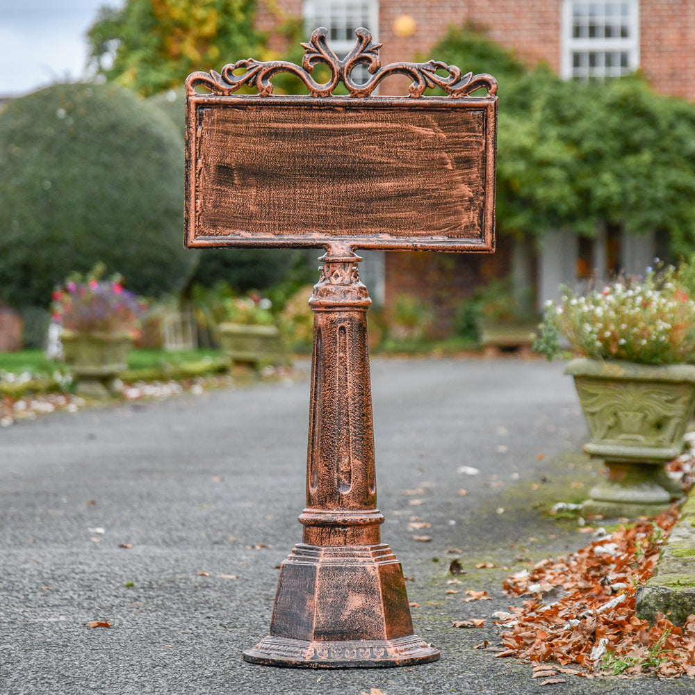 Head on view of the 'Salkeld' post 
