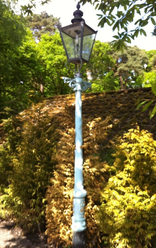 Salvaged borough of Poole cast iron lamp post 
