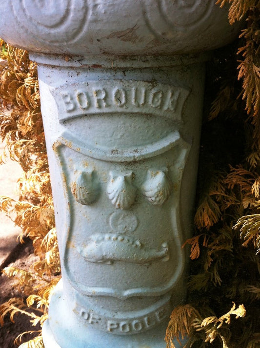 Original salvaged Poole town lamp post