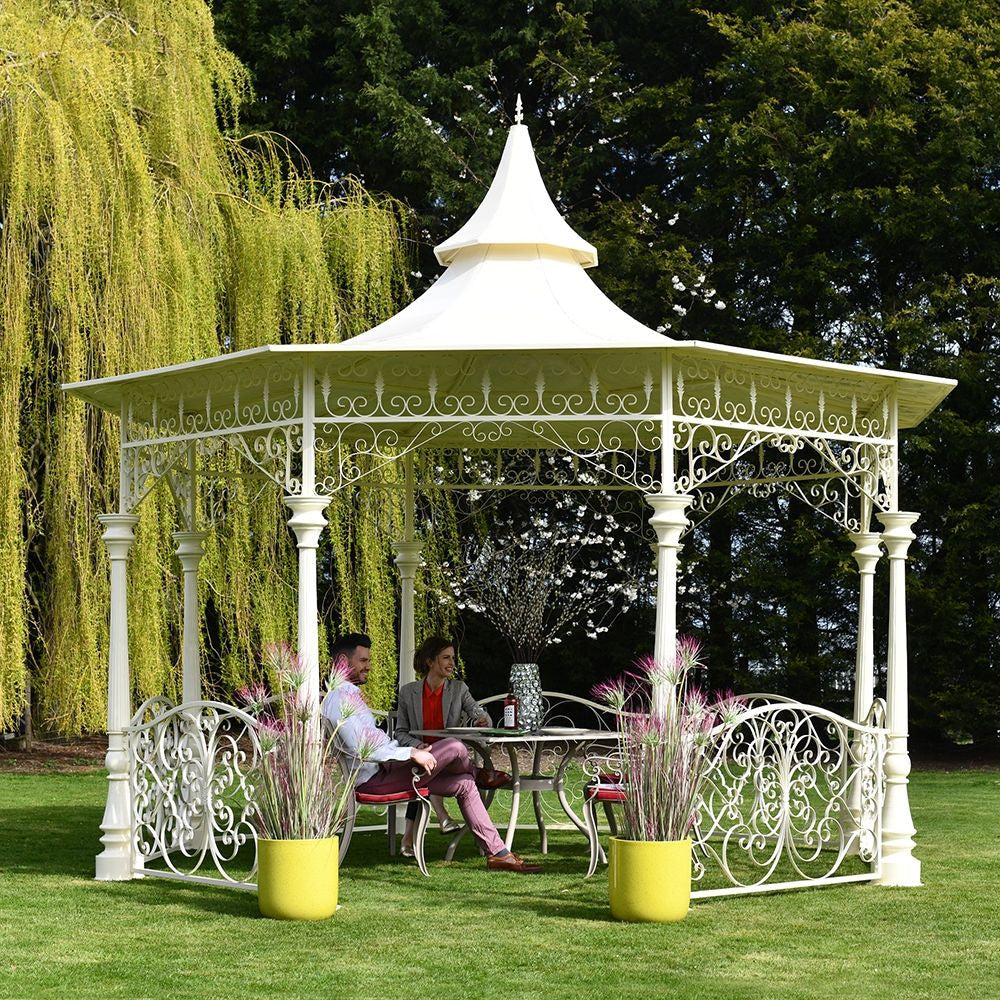 Life size scale of 'Sandleford' Exclusive Cream Bandstand - 4.4m 