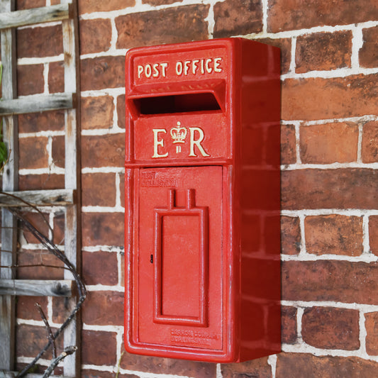 Traditional red post box 