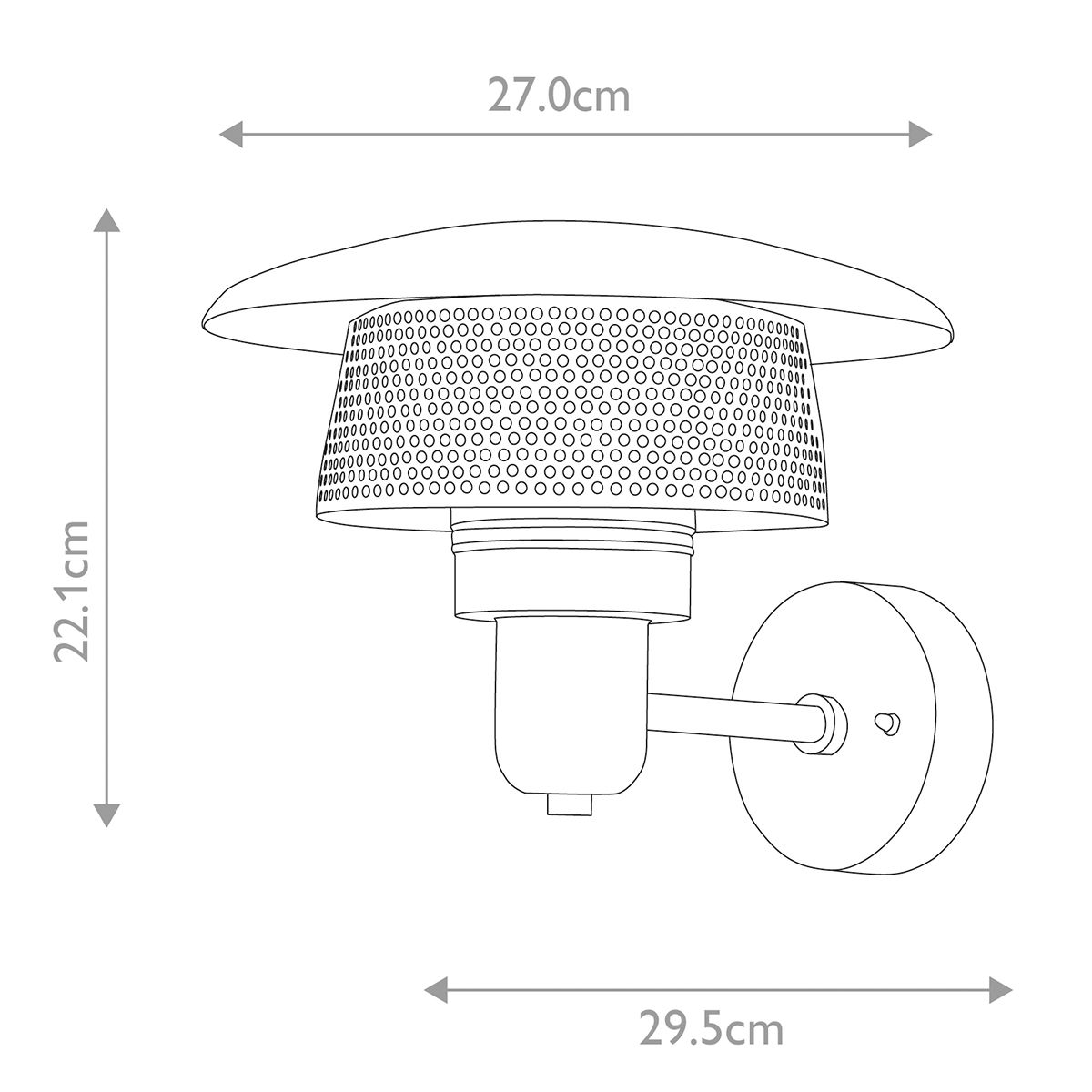 rhea wall light sizes
