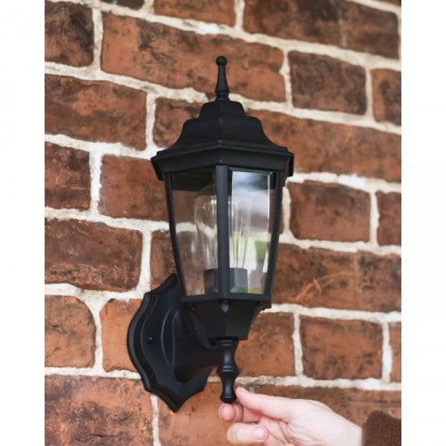 Traditional Black Aluminium Victorian Wall Lantern