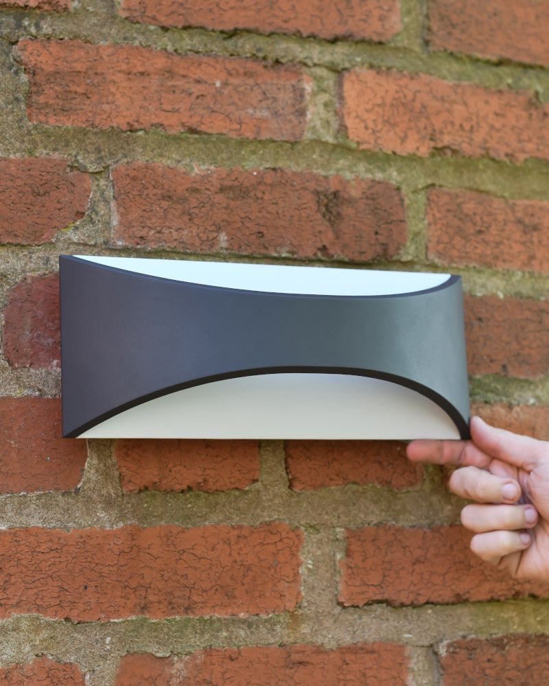 Life size scale of the up and down wall light