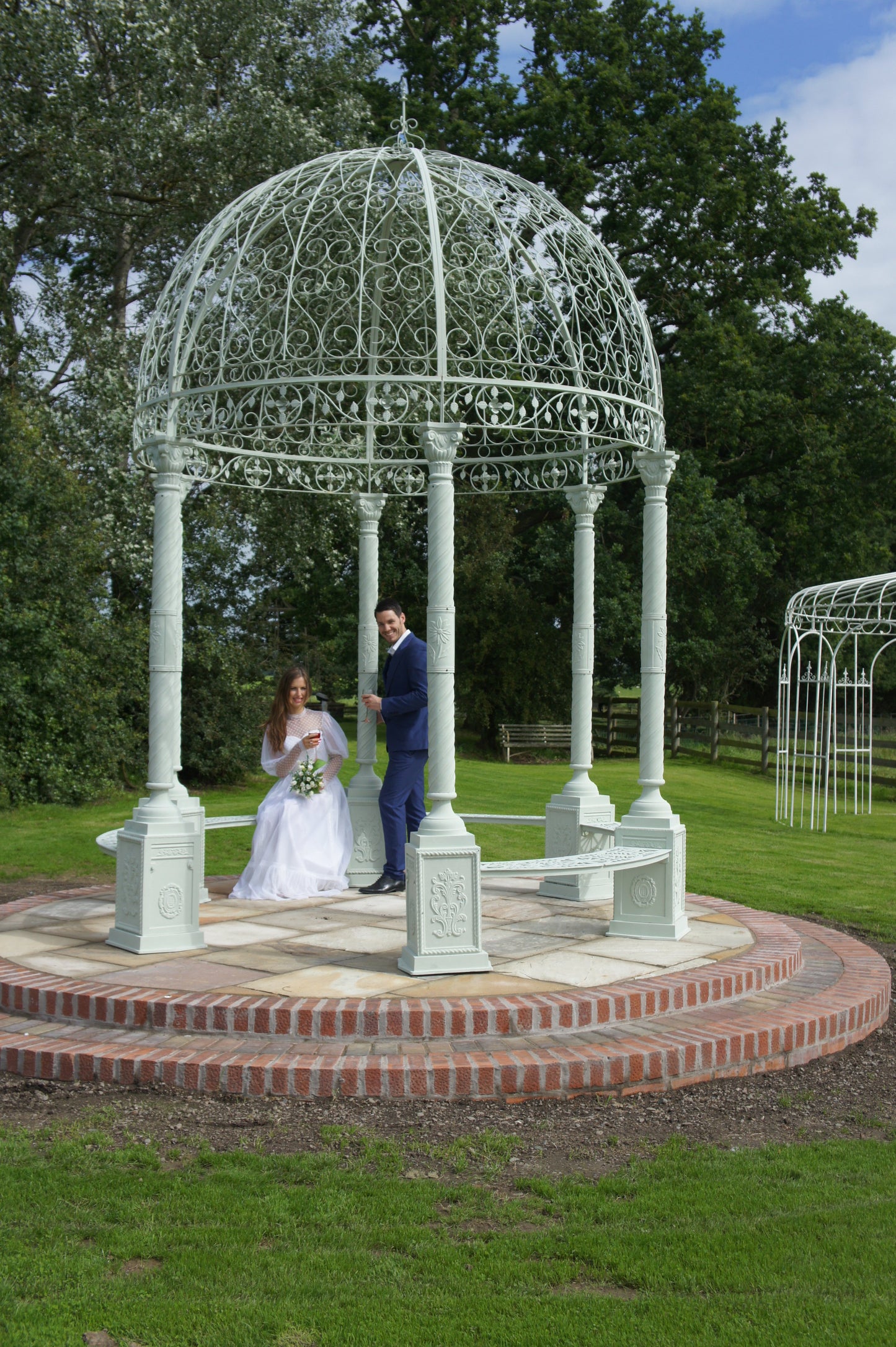 Shabby chic Green gazebo