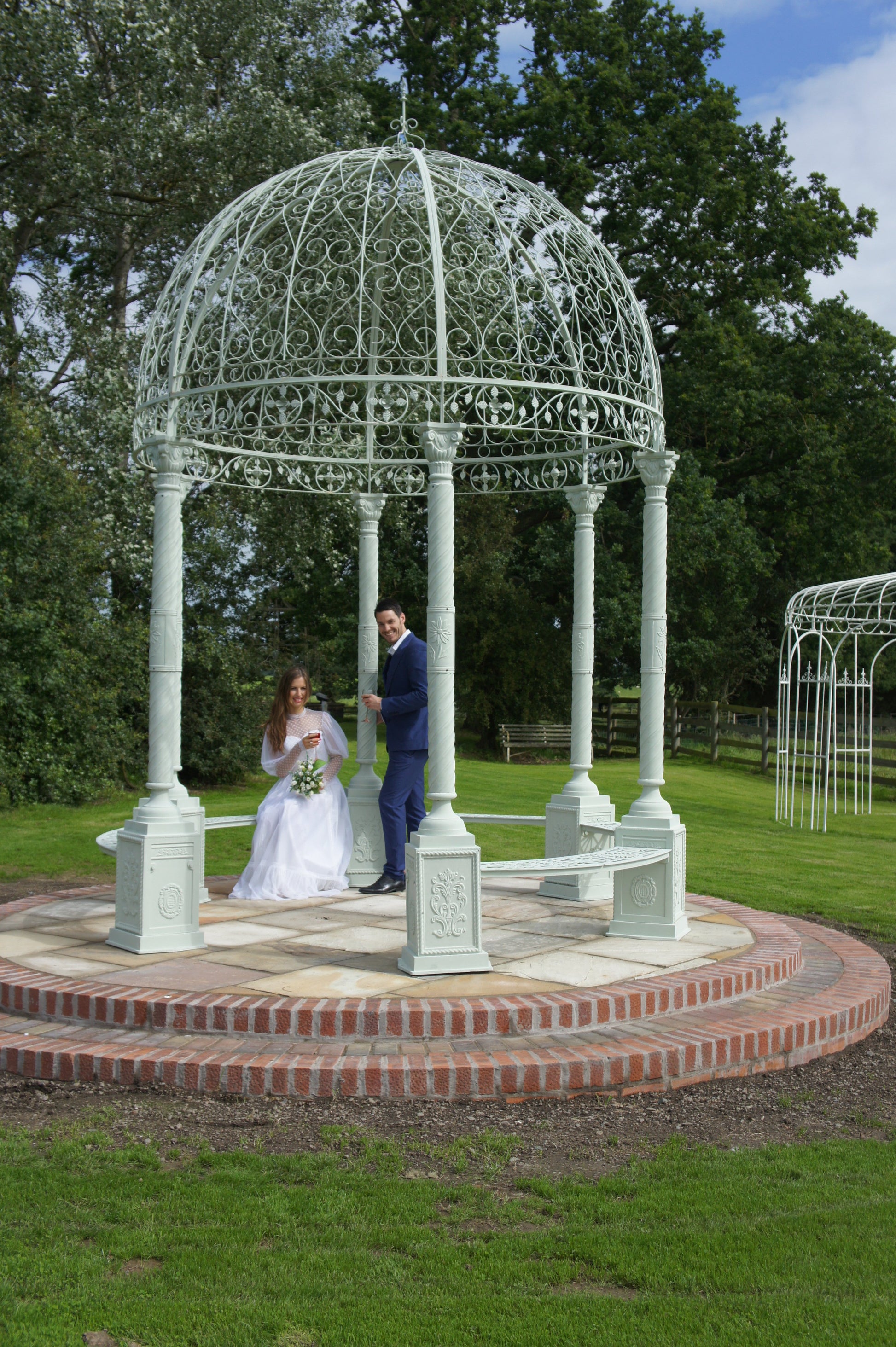 Shabby chic Green gazebo