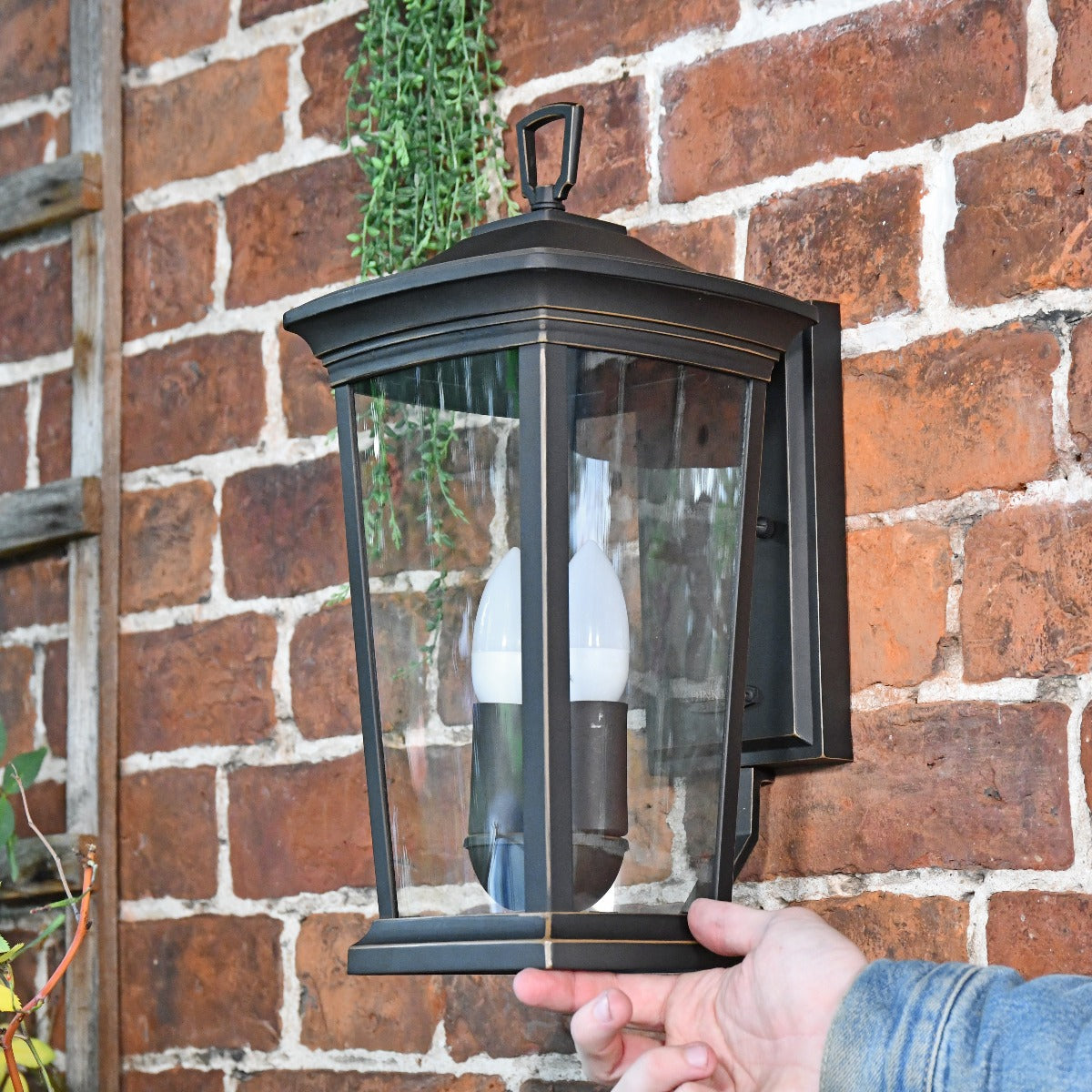 "Silbury" Medium Antique Bronze Wall Lantern