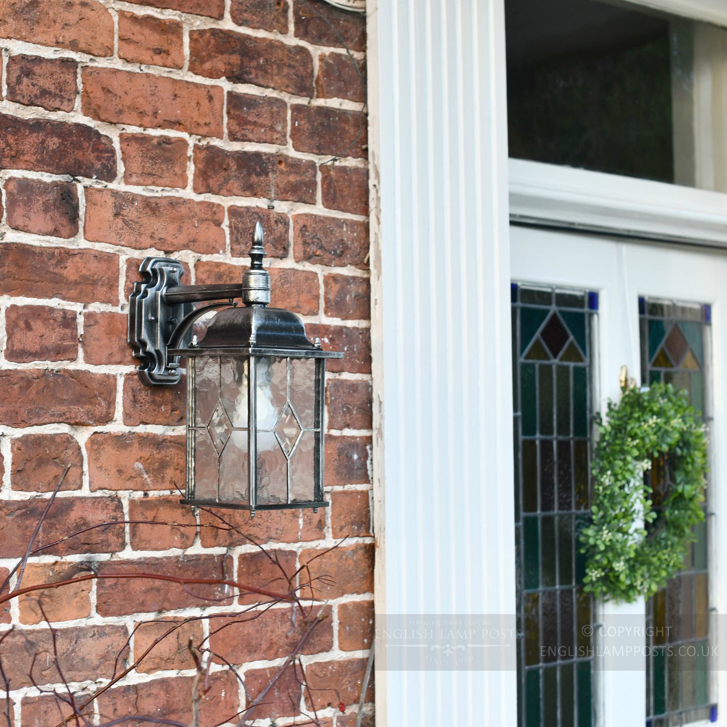 Silver Top Fix Hanging Wall Lantern