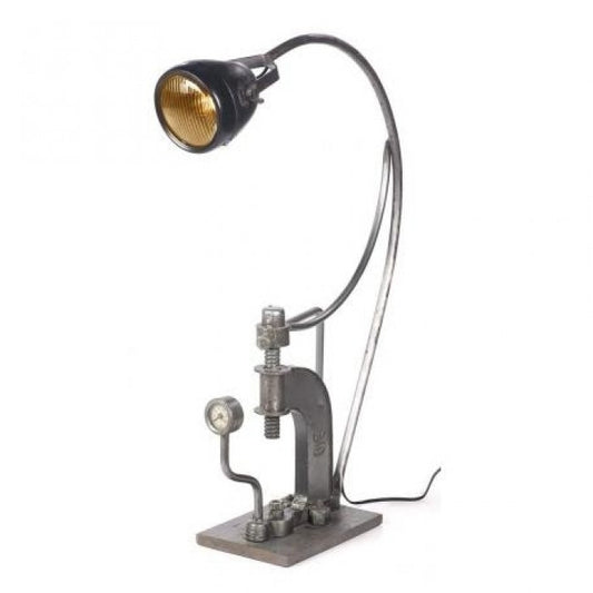 Silver "Workshop Inspired" Industrial Table Lamp