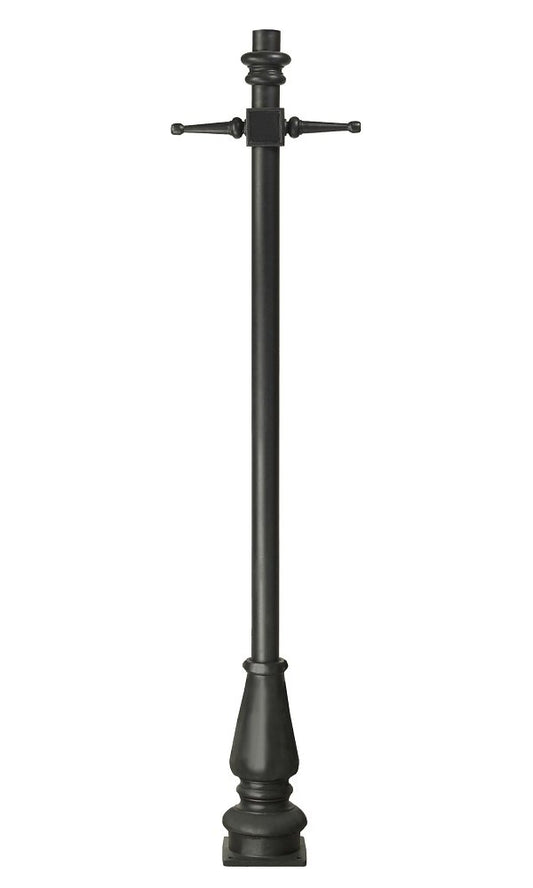 1.7m Tall Black Contemporary Lamp Post