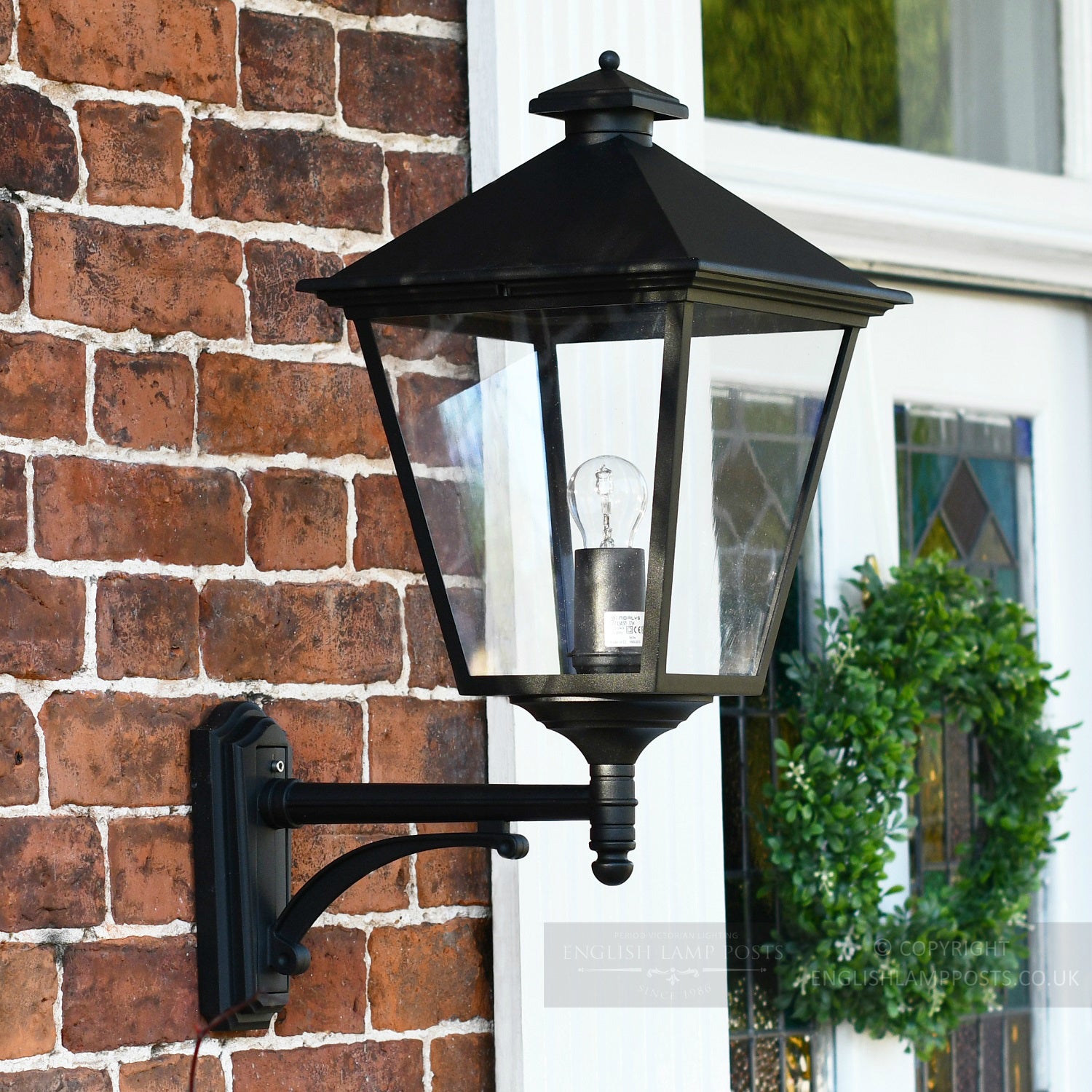 Simplistic Victorian Wall Light In Black