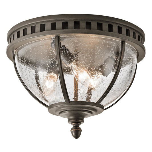 'Sledmere' Bronzed Ornate Flush Ceiling Light