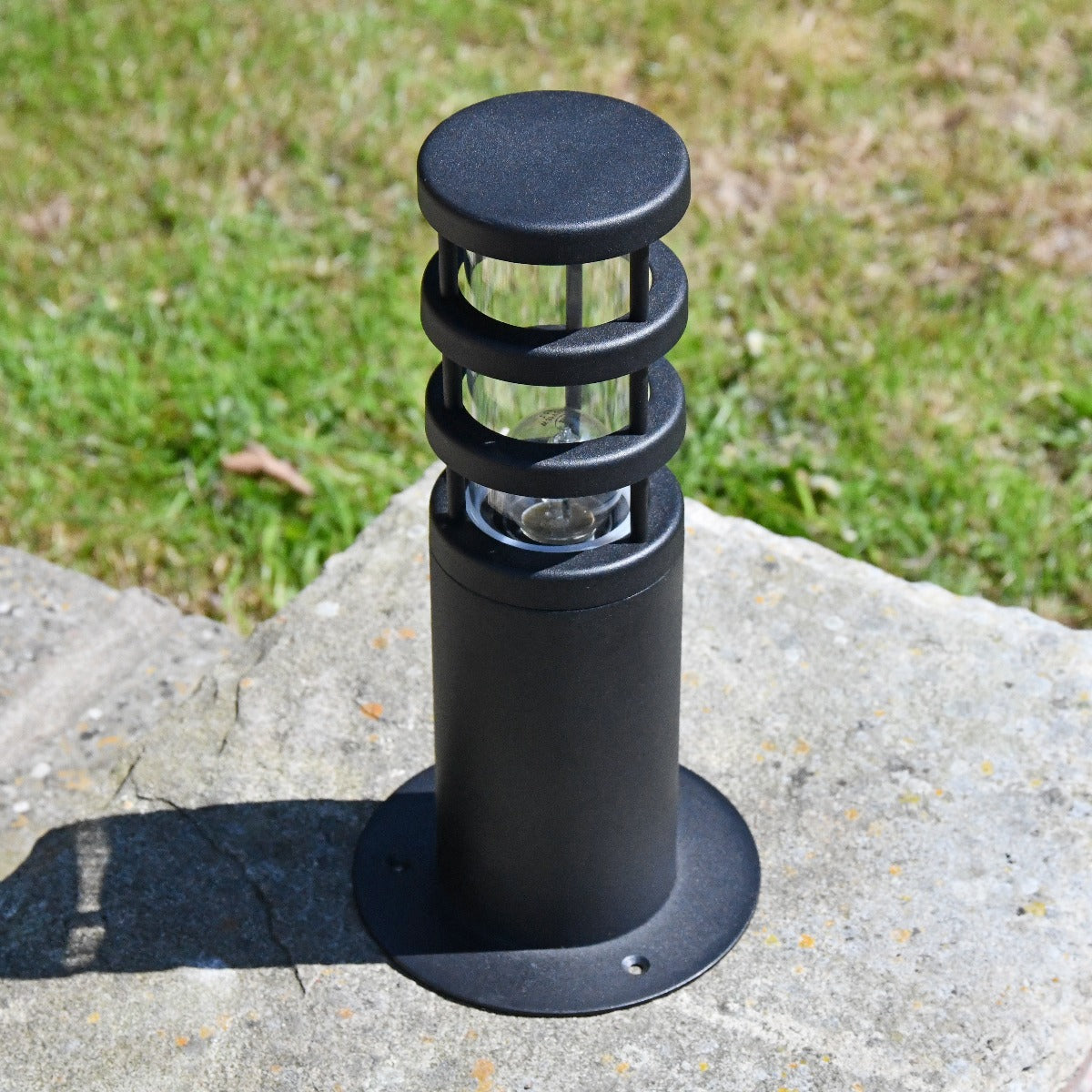 Small Black Bollard Light