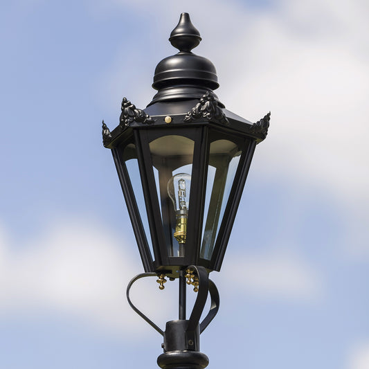 Small Black Hexagon Victorian Lantern