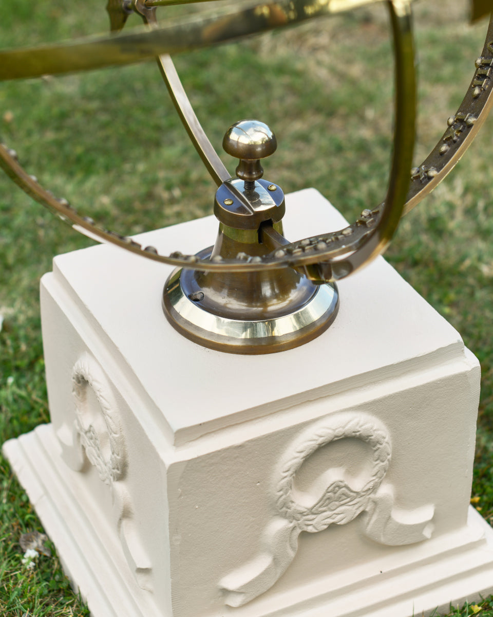 Overhead shot of the square cream base
