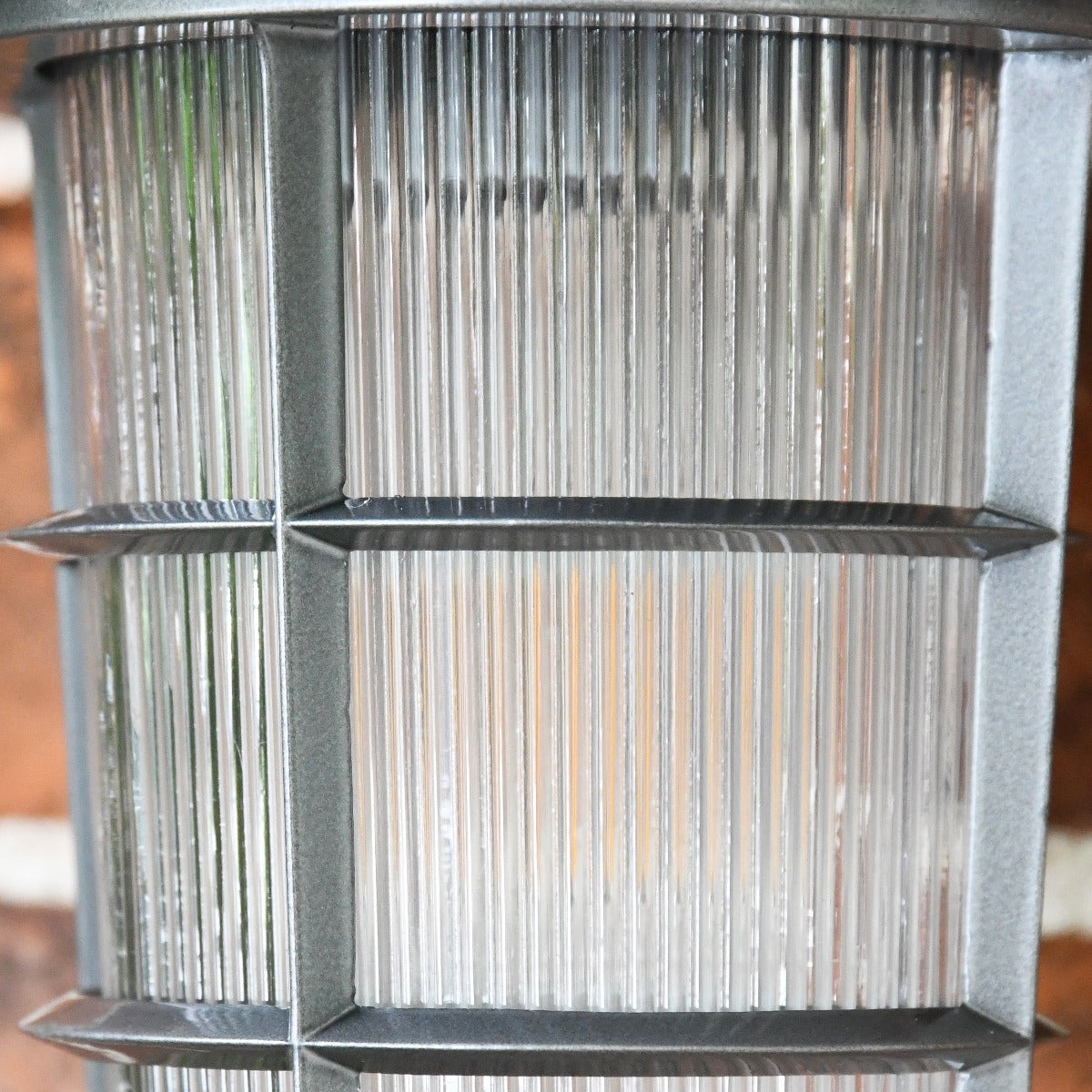 Small Silver Nautical Style Top Fix Wall Lantern