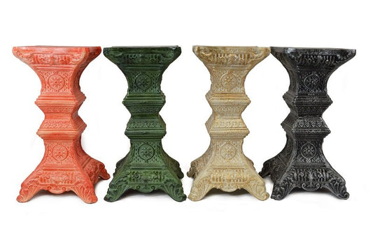 Ornate Squared Sundial Plinth