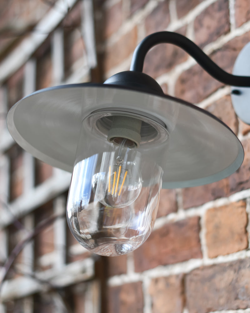 View of the under side of the lamp shade 