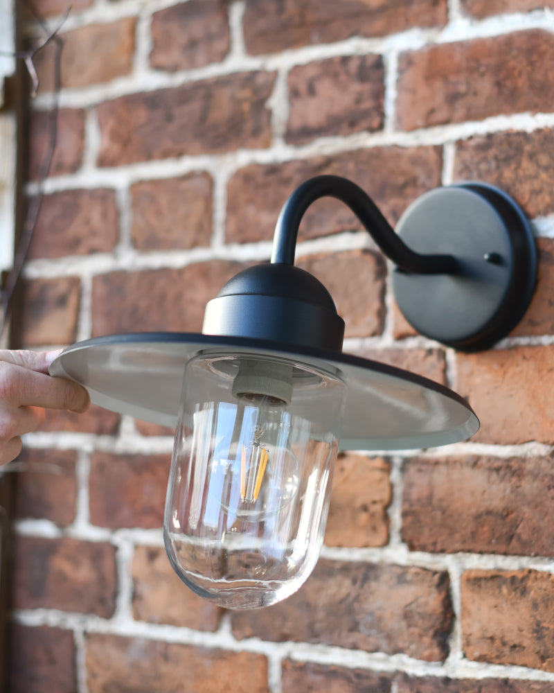 Life size scale of the 'Soho' wall light 