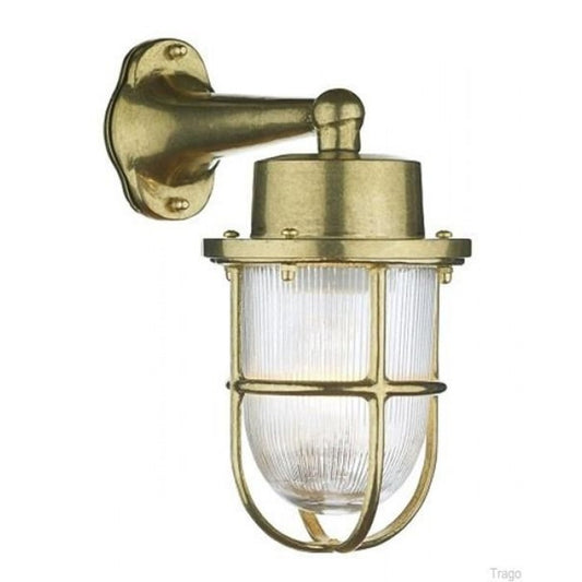 Solid Brass "Harbour" Nautical Style Down Wall Light