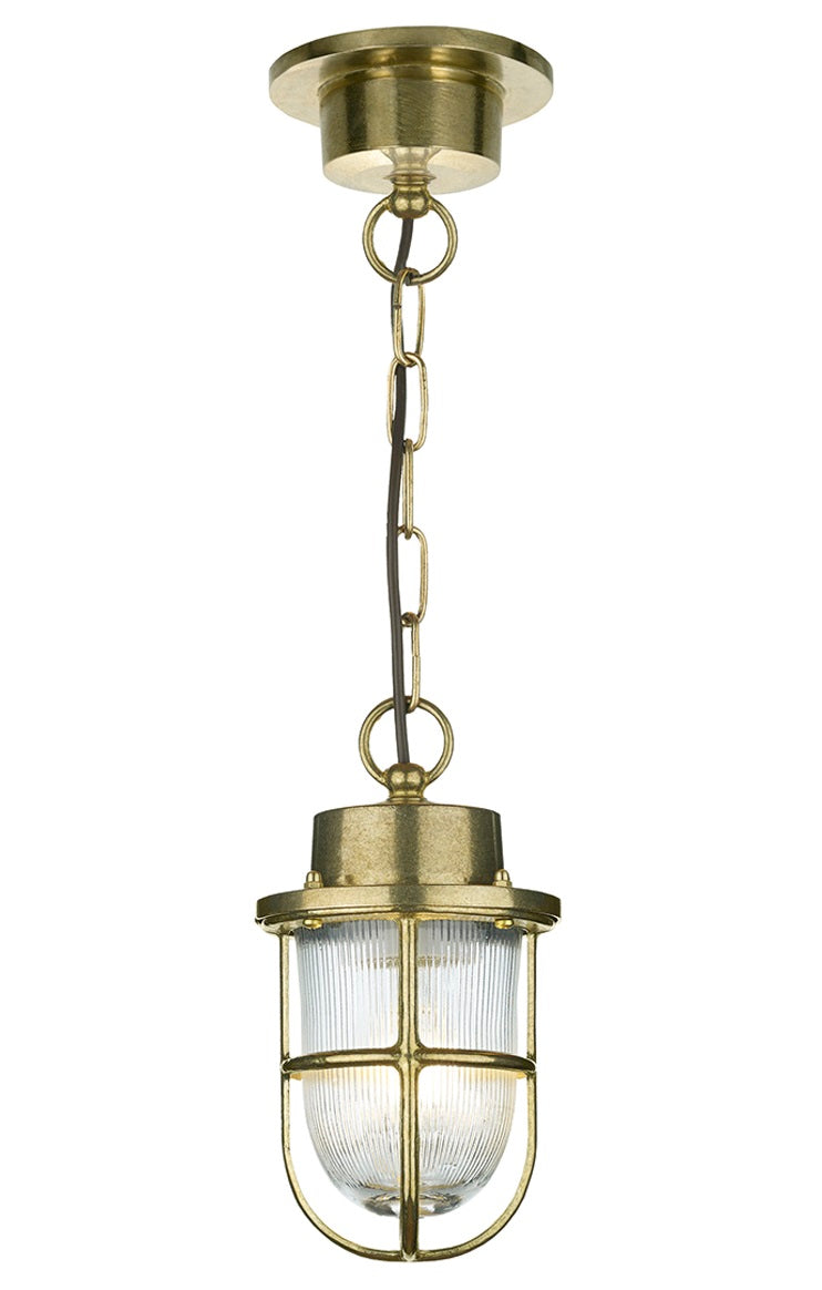 Solid Brass "Harbour" Nautical Style Chain Hanging Light