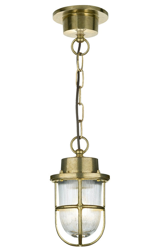 Solid Brass "Harbour" Nautical Style Chain Hanging Light